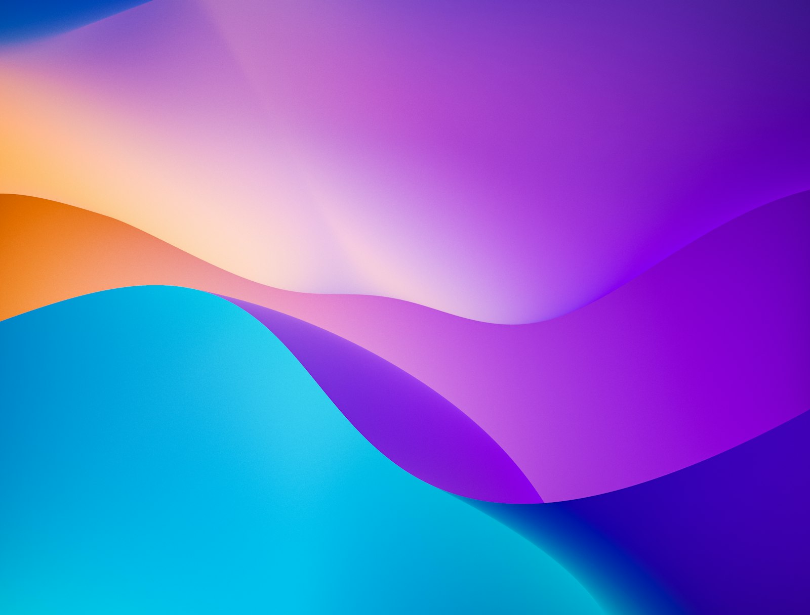 Abstract layered purple and blue digital waves suggesting privacy and encryption