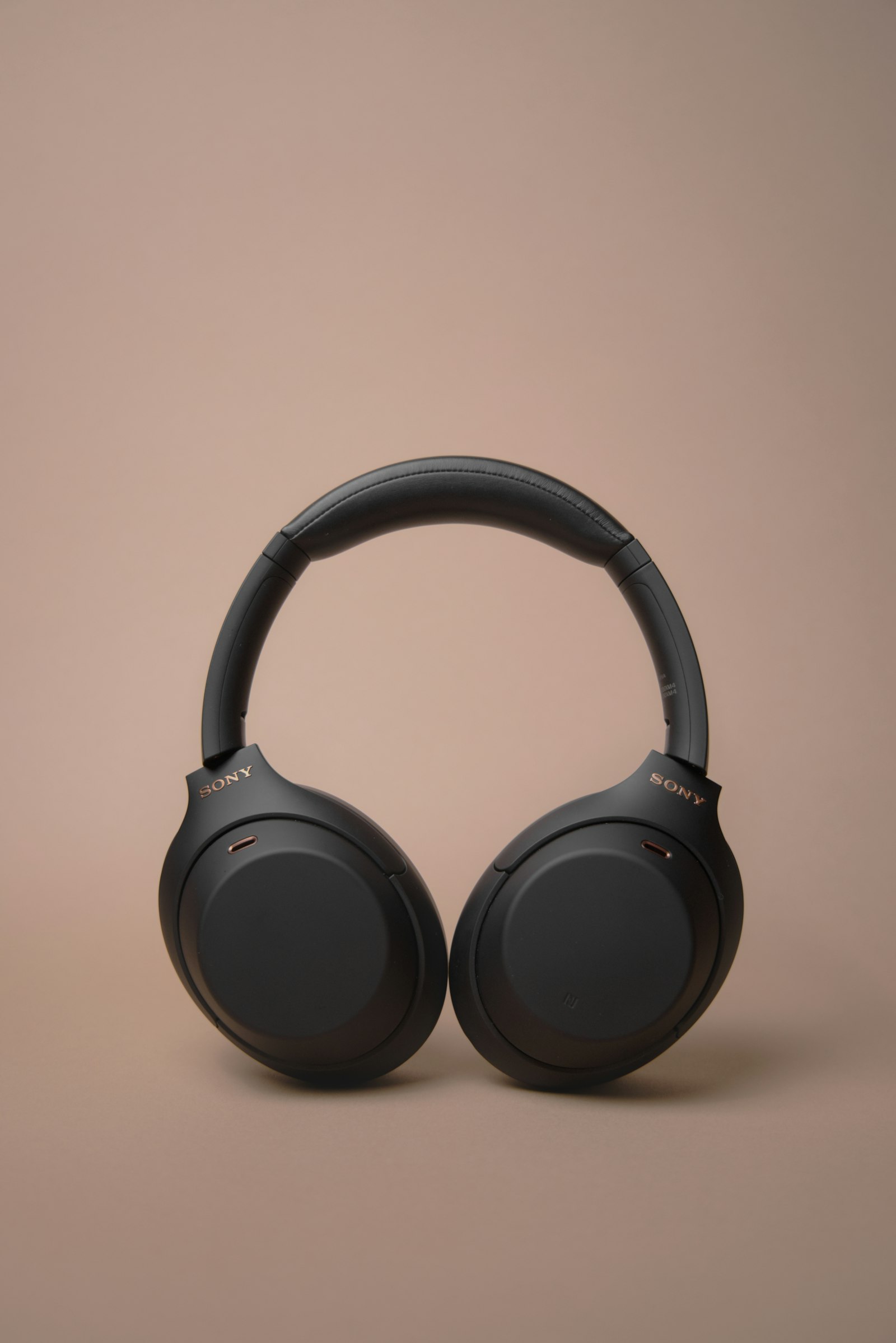 Person wearing headphones indoors