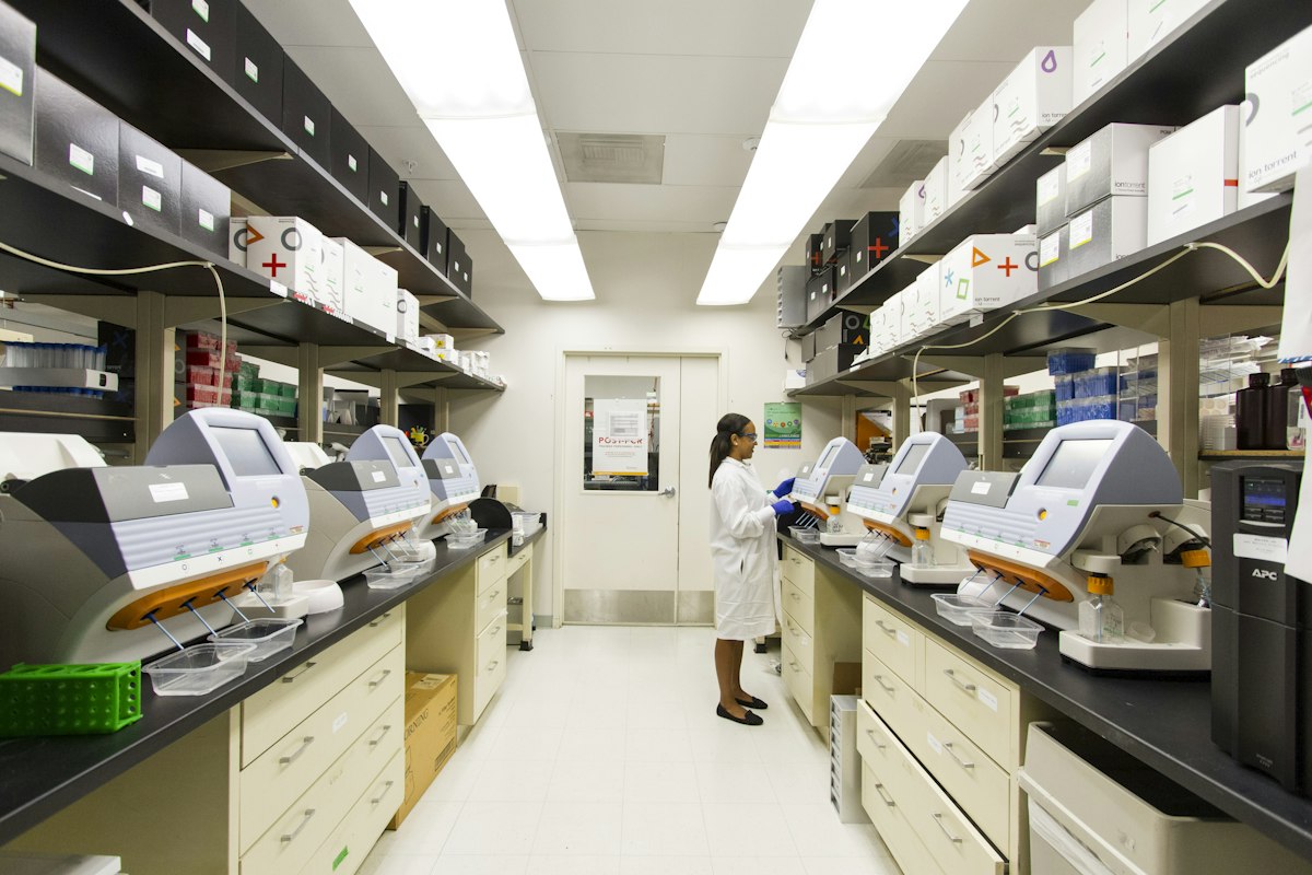 Close-up of laboratory glassware and research equipment