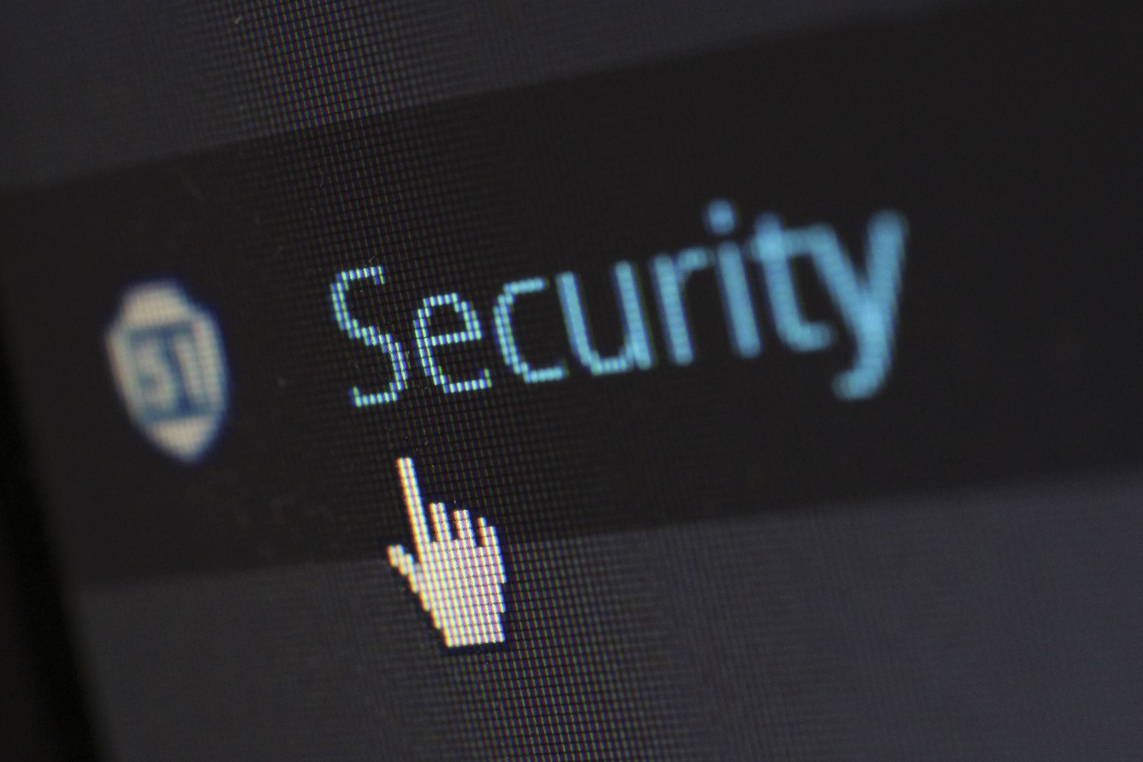 Digital security lock icon on a computer screen